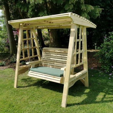 Product photograph of Antoinette Garden Swing Seat By Croft - 2 Seats from QD stores