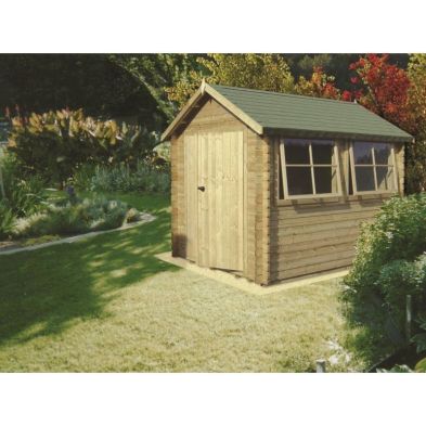 Product photograph of Shire Solway 7 10 X 9 9 Apex Log Cabin - Premium 44mm Cladding Tongue Groove from QD stores