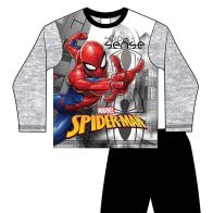 See more information about the Boys Spiderman Pyjama Set Light Grey And Black - Age 2-3
