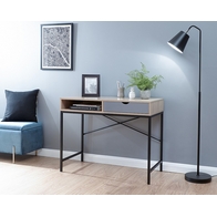 See more information about the Telford Console Table Metal & Wood Natural 1 Shelf 1 Drawer
