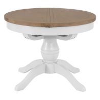 See more information about the Lighthouse Fixed Top Dining Table Oak & White 4 Seater