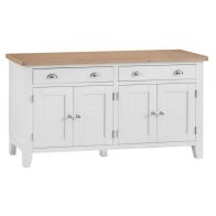 See more information about the Lighthouse Sideboard Oak & White 4 Door 2 Drawer