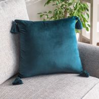 See more information about the Hamilton McBride 45cm x 45cm Emerald Tassel Cushion
