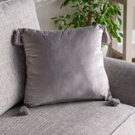 See more information about the Hamilton McBride 45cm x 45cm Silver Tassel Cushion