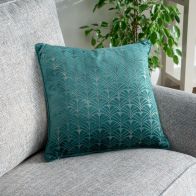 See more information about the Hamilton McBride 43cm x 43cm Emerald Deco Cushion