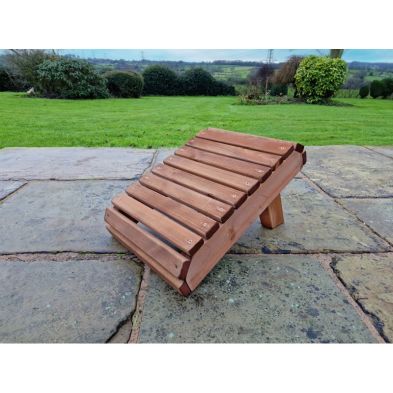 Product photograph of Swedish Redwood Garden Footstool By Croft from QD stores