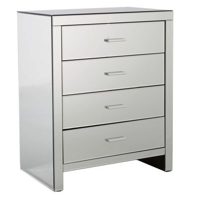 See more information about the Venetian Chest of Drawers Mirrored 4 Drawers
