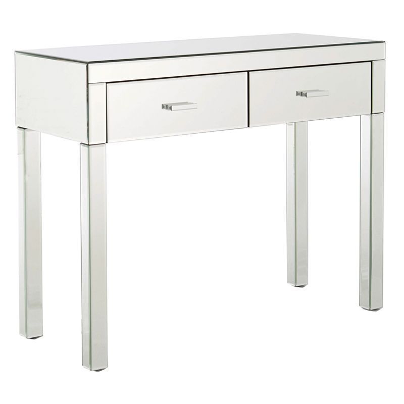 Venetian Mirrored Dressing Table, Venetian 2 Drawer Console Table