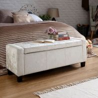 See more information about the Verona Storage Ottoman Cream & Crushed Velvet