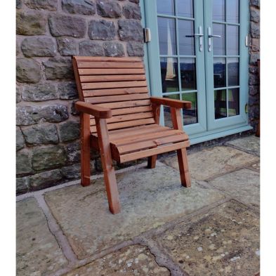 Product photograph of Swedish Redwood Garden Armchair Chair By Croft from QD stores