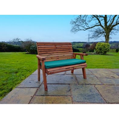 Product photograph of Swedish Redwood Garden Bench By Croft - 2 Seats from QD stores