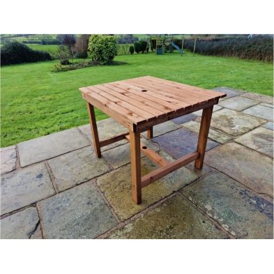 Product photograph of Swedish Redwood Garden Table By Croft - 4 Seats from QD stores