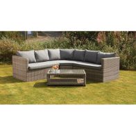 See more information about the Wentworth Rattan Garden Corner Sofa by Royalcraft - 7 Seats Grey Cushions