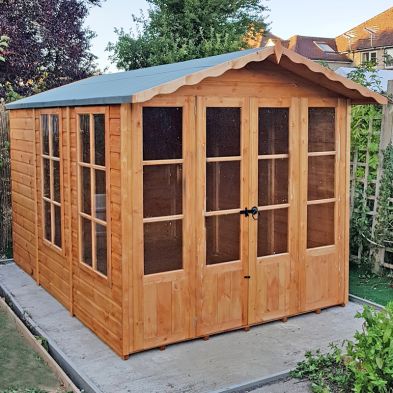 Product photograph of Shire Westminister 7 1 X 14 3 Apex Summerhouse - Premium 12mm Cladding Shiplap from QD stores