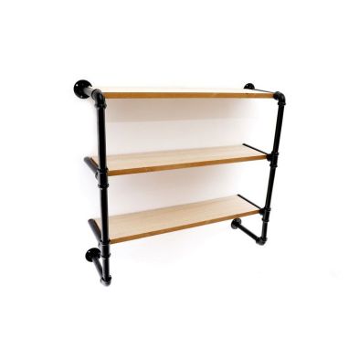 Product photograph of Industrial Shelving Unit Black 3 Shelves from QD stores