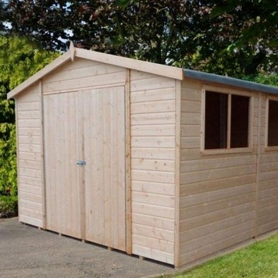 Product photograph of Shire Workspace 10 4 X 20 2 Apex Shed - Premium Coated Shiplap from QD stores