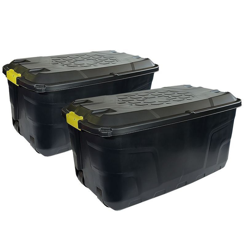 Wensum Pair of Strata Heavy Duty Trunks with Wheels 145L - Buy Online at QD  Stores
