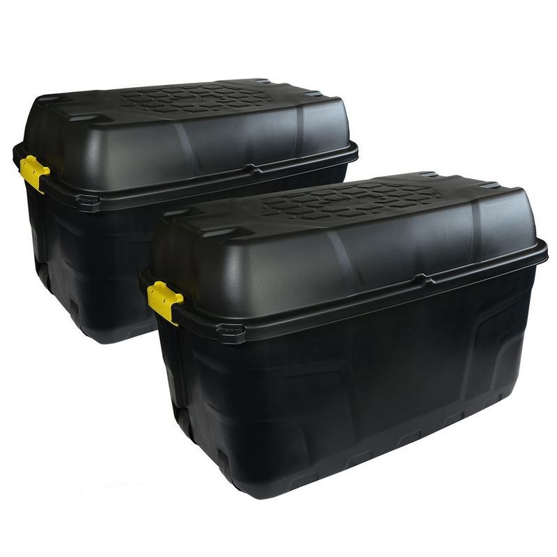 Wensum Pair of Strata Heavy Duty Trunks with Wheels 175L