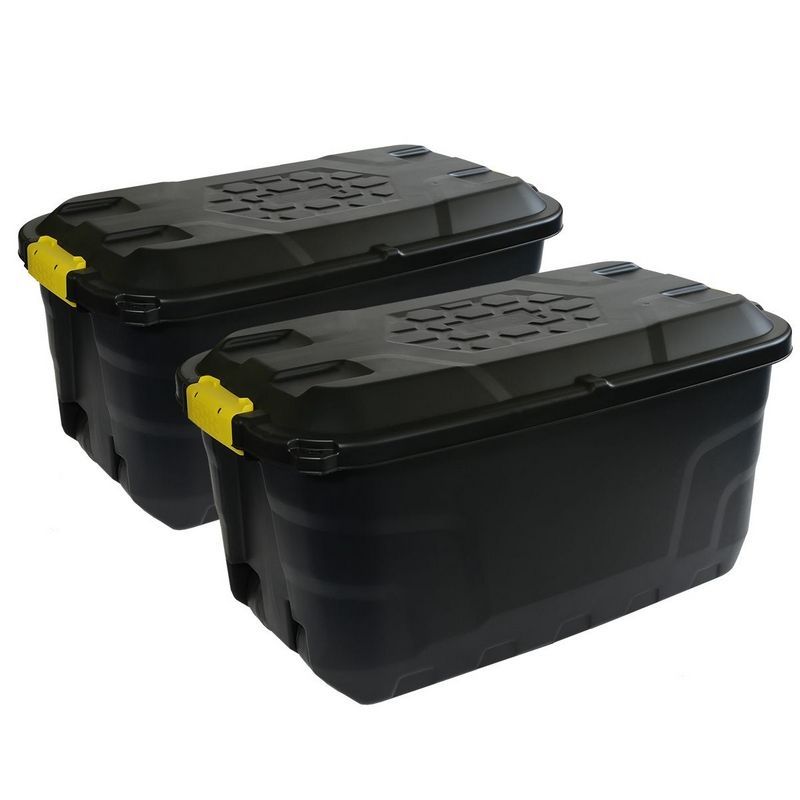 Wensum Pair of Strata Heavy Duty Trunks with Wheels 75L