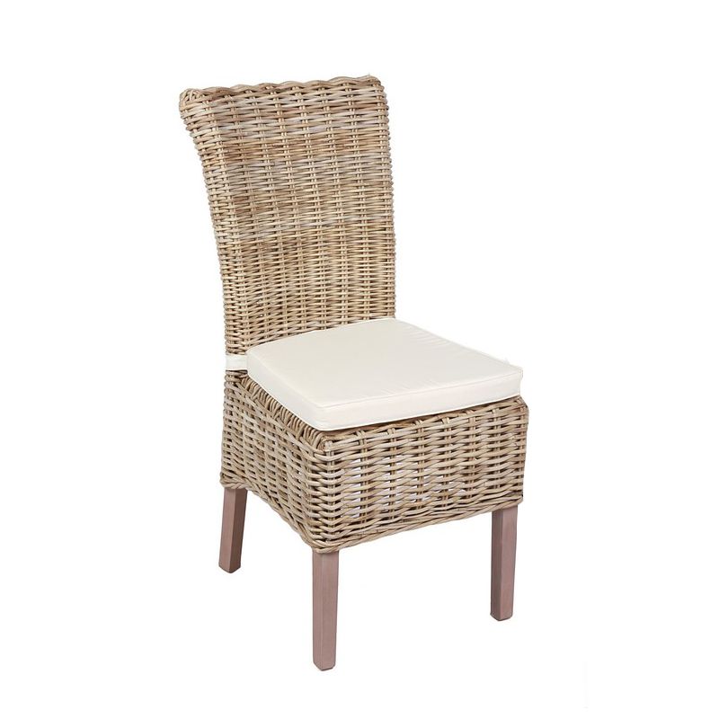 Rivera Willow Wicker Chair & Cushion