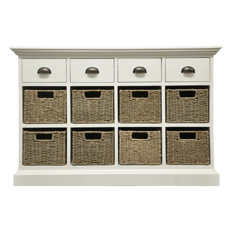 Rivera Large Chest of Drawers White 12 Drawers