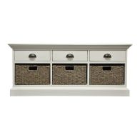 See more information about the Rivera White & Oak Low Chest Of 6 Drawers
