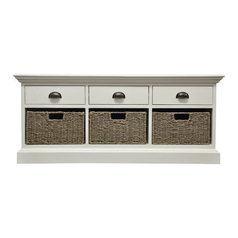 Rivera Large Chest of Drawers White 6 Drawers