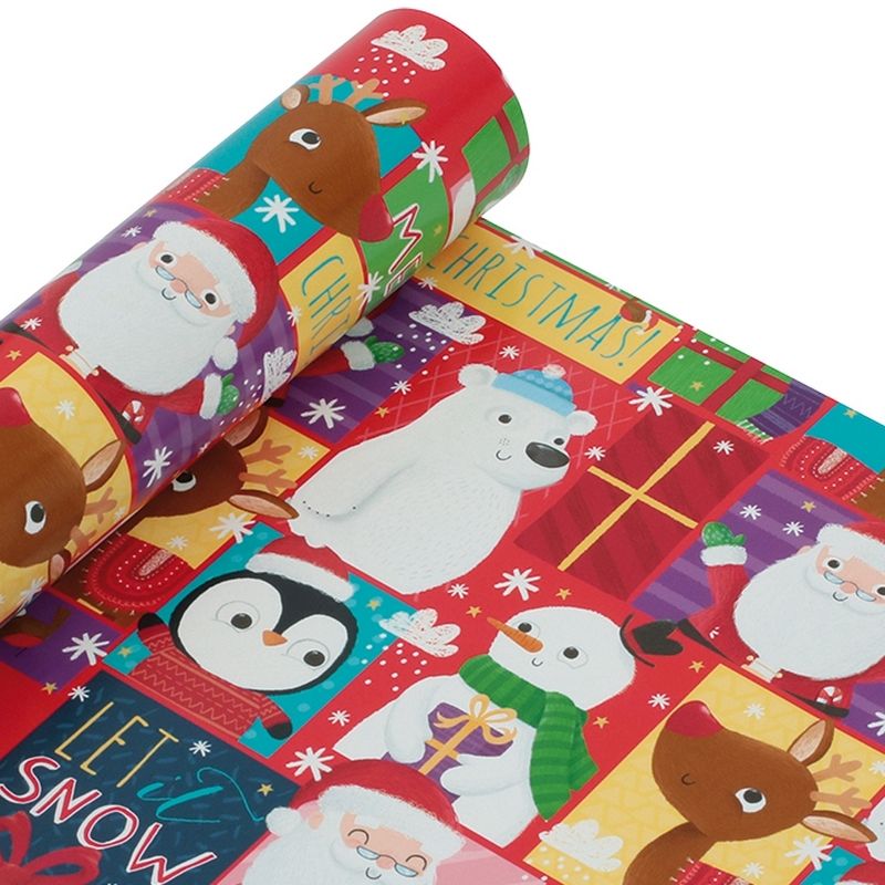 Santa and Friends Christmas Wrapping Paper 8M