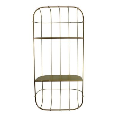 Product photograph of Essentials Shelving Unit Metal Gold 2 Shelves from QD stores