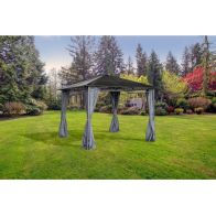 See more information about the Zurich Garden Gazebo by Royalcraft with a 3 x 3M Grey Canopy