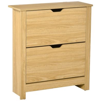 Product photograph of Homcom Narrow Shoe Cabinet from QD stores