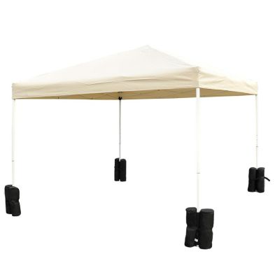 See more information about the Outsunny 4Pcs Gazebo Weight Sand Bags Leg Weights Marquee Tent Canopy Base