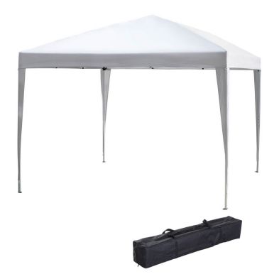 Product photograph of Outsunny 3 X 3m Garden Pop Up Gazebo Height Adjustable Marquee Party Tent Wedding Canopy With Carrying Bag White from QD stores