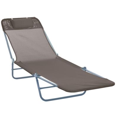 Product photograph of Outsunny Patio Foldable Sun Lounger from QD stores
