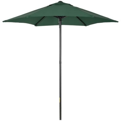 Product photograph of Outsunny 2m Aluminium Pole Garden Parasol - Green from QD stores