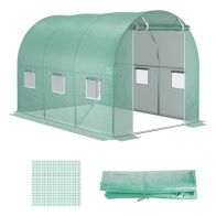 See more information about the Outsunny 10X7 Ft Greenhouse Replacement Cover For Tunnel Walk-In Greenhouse With Windows Door