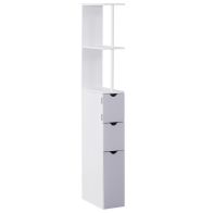 See more information about the Homcom Bathroom Cabinet Tall Shelf Toilet Tissue Cupboard Withdrawers