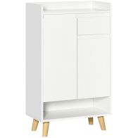 See more information about the Homcom Modern Sideboard Storage Cabinet With 2 Door Cupboards Drawer And Bottom Shelf For Living Room Hallway White