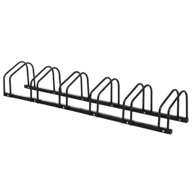 See more information about the Homcom Bike Stand Parking Rack Floor or Wall Mount Bicycle Cycle Storage Locking Stand 179L x 33W x 27H (6 Racks