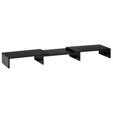 Product photograph of Vinsetto Dual Monitor Stand Riser With Adjustable Length And Angle from QD stores