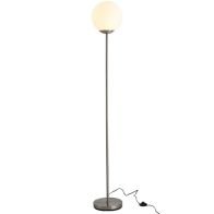 See more information about the Homcom 171cm Glass Globe Floor Lamp Metal Frame Sphere Light Pedal Switch Home Office Living Room Modern Unique Standing Beautiful Furnishing - Grey