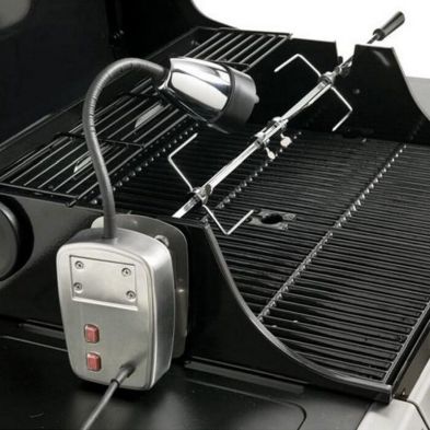 Universal Garden Bbq Rotisserie Kit With Light By Callow