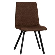 See more information about the Dining Chair Diamond Stitch Brown