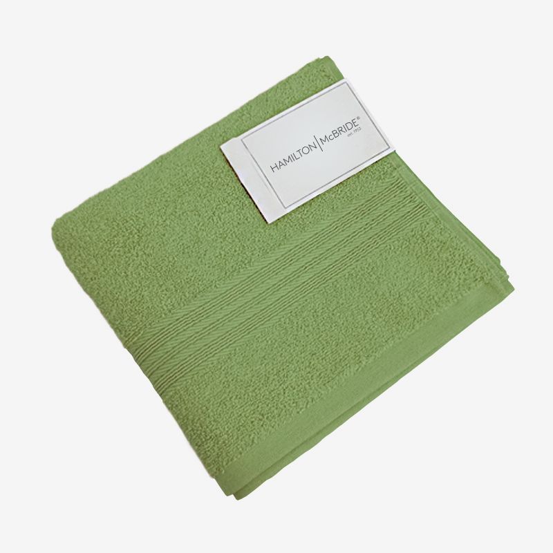 Hamilton McBride Face Cloth Green 2 Pack