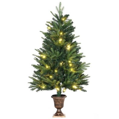 4ft Prelit Christmas Tree Artificial With Led Lights Warm White 750 Tips