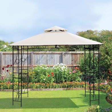 Product photograph of Merion Garden Gazebo By Croft With A 3 X 3m Beige Canopy from QD stores