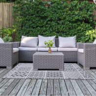 See more information about the Garden Patio Rug by Wensum Maroc Grey - 300x240cm