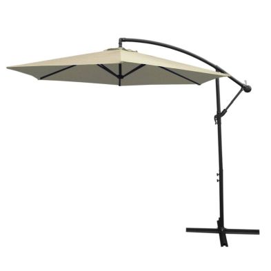 Product photograph of Cantilever Garden Parasol By Raven - 3m Cream from QD stores