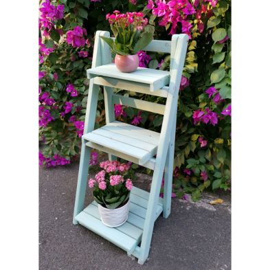 Product photograph of Timber Plant Stand 3 Tier Painted 94cm Tall from QD stores