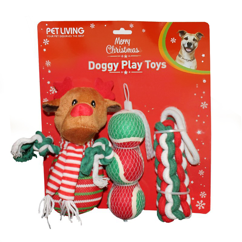 Doggy Play Toys Christmas Gift Set Reindeer